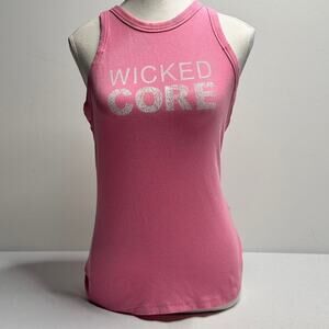 Whimtee Wicked Core Bubble Gum Pink Tank Size Medium Full Length